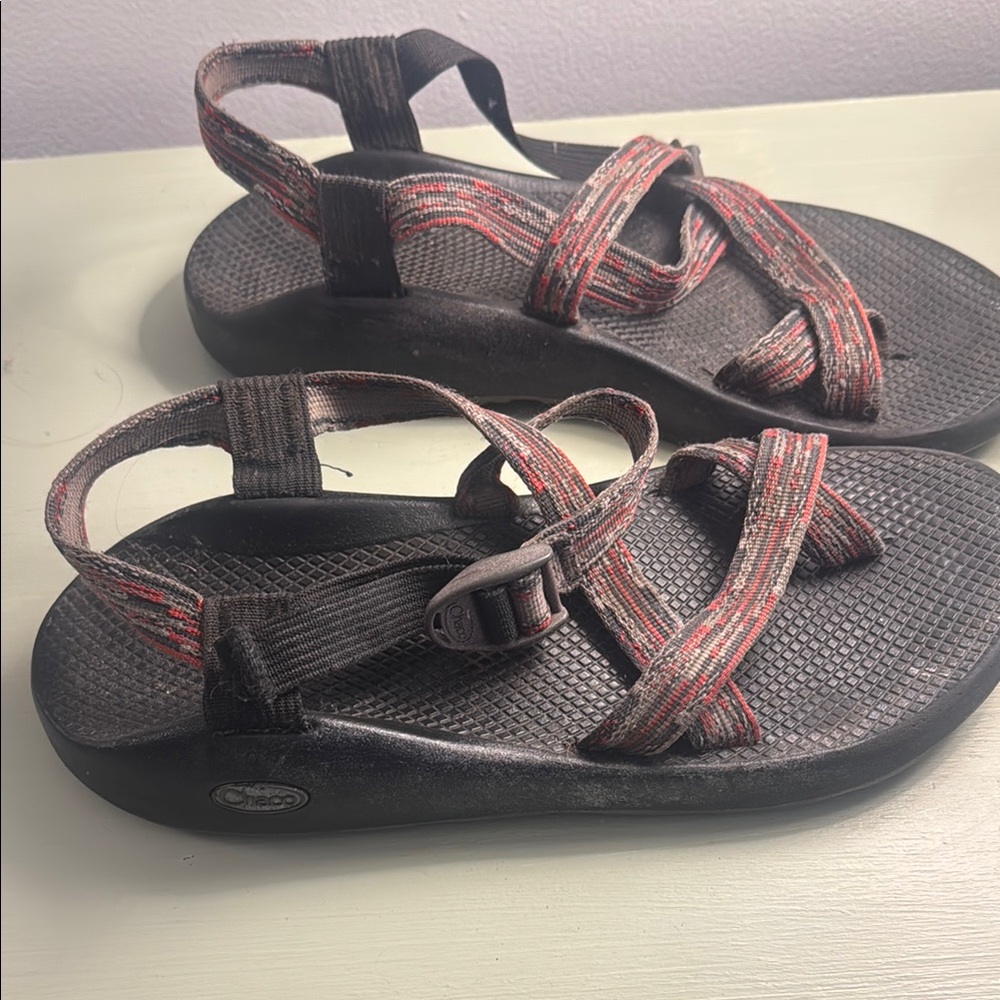 Chaco - Red/Grey Multicolor Sandals - Picture 3 of 4